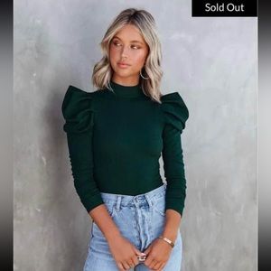 Hunter green VICI bodysuit